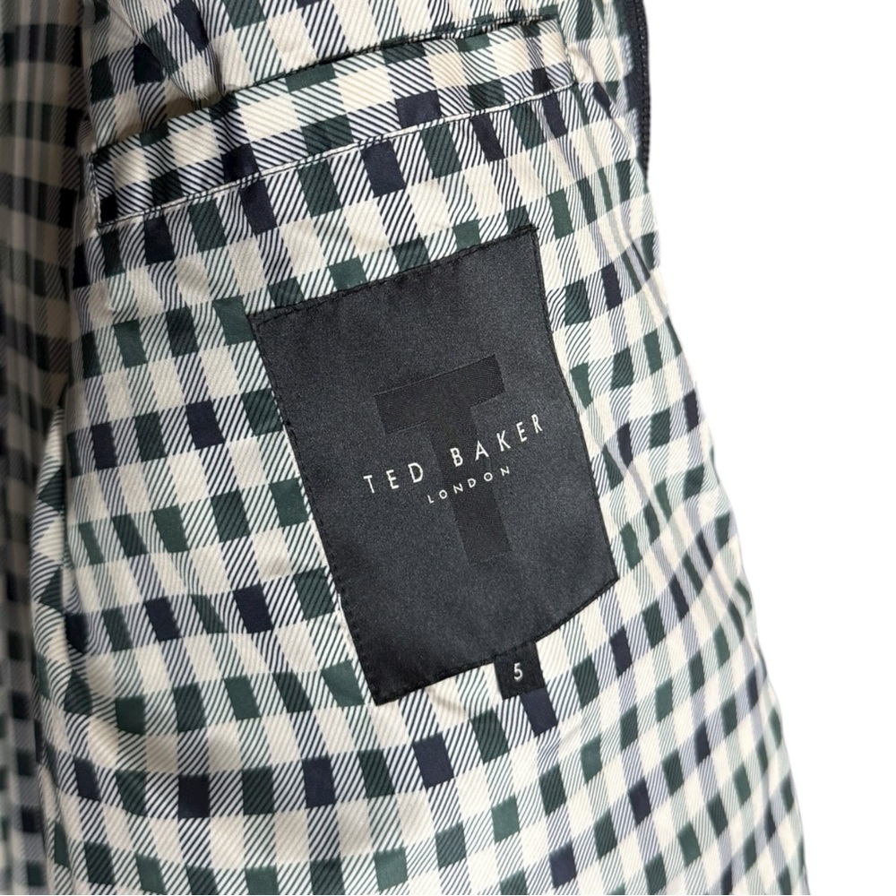 TED BAKER Men's Ubley House Check Wadded Coat Size XL - Picture 7 of 9